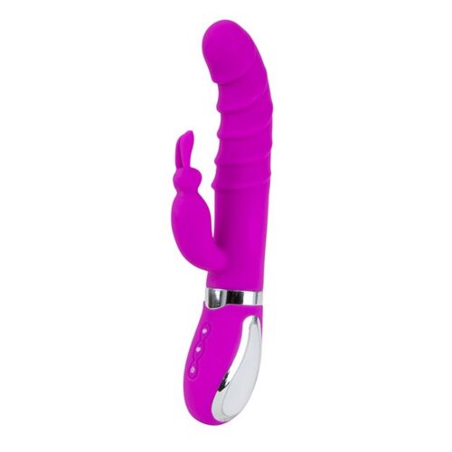 Vibrator S Pleasures Realistic Vijolična z dvema motorjema