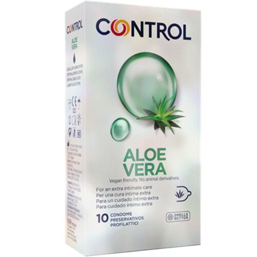 Kondomi Control Aloe Vera 10 kosov z naravno lubrikacijo