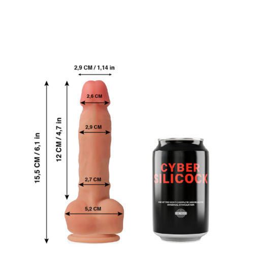 Dildo Cyber Silicock Ansel z realistično obliko
