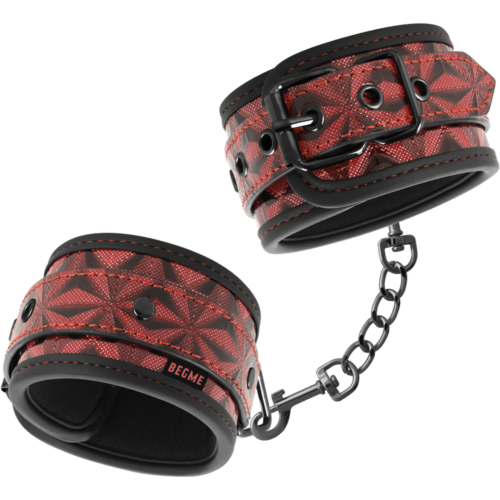 Lisice BEGME RED EDITION z oblazinjenjem