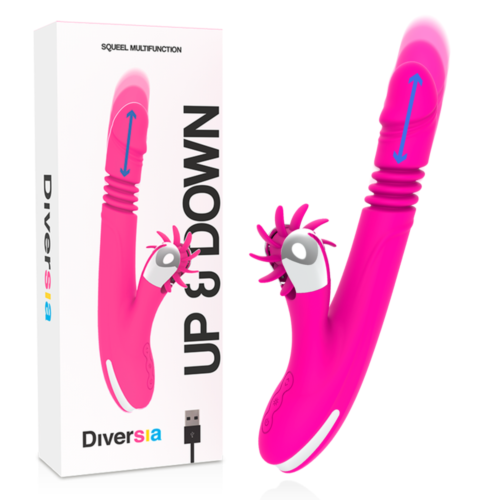 Vibrator DIVERSIA Bunny Up & Down z dvigom in spustom