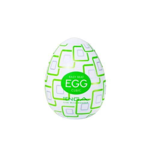 Masturbator Tenga EGG Cubic s kockasto strukturo