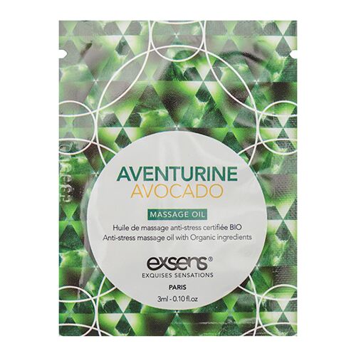 Olje za masažo Exsens Aventurine 3 ml z avokadom