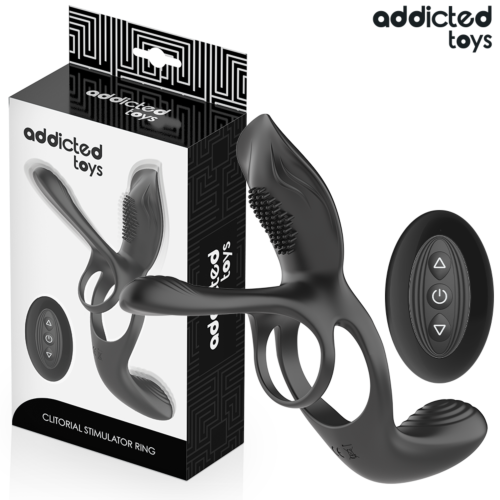 Obroč za penis ADDICTED TOYS z stimulatorem klitorisa