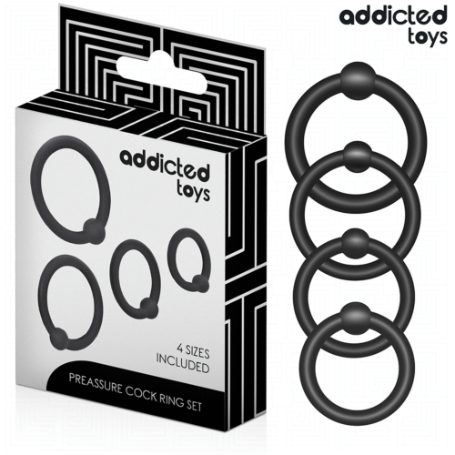 Obročki ADDICTED TOYS - komplet silikonskih obročkov