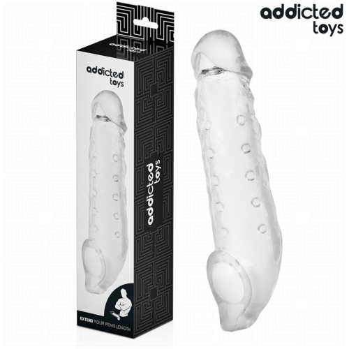Podaljšek za penis Addicted Toys S 23 cm ergonomičen