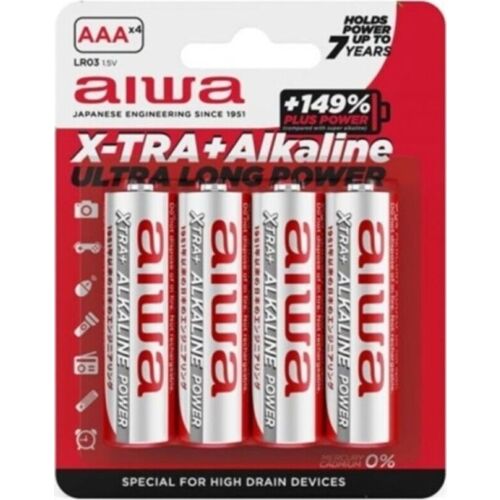 Pilas AIWA X-TRA ALKALINE AAA 4-kos