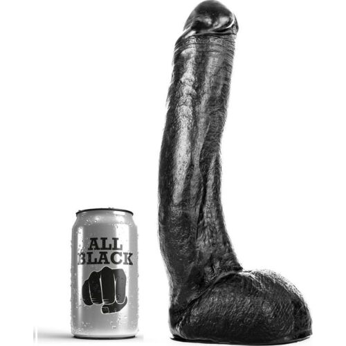 Dildo All Black 29 cm kurvani za maksimalen užitek