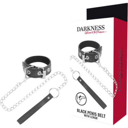 Obroč za penis DARKNESS z trakovi