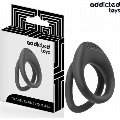 Obroč ADDICTED TOYS z dvojno teksturo