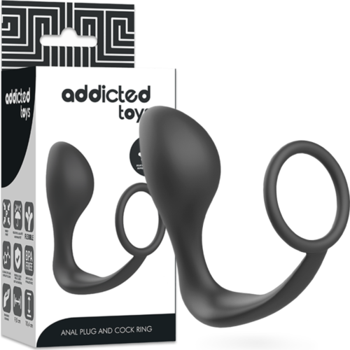 Analni plug ADDICTED TOYS z obročem