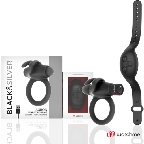 Obroč BLACK&SILVER AGRON z daljinskim upravljanjem WATCHME