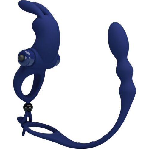 Vibracijski obroč Pretty Love Ayad z analnim čepom