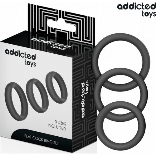 Obroči za penis ADDICTED TOYS - komplet 3 velikosti