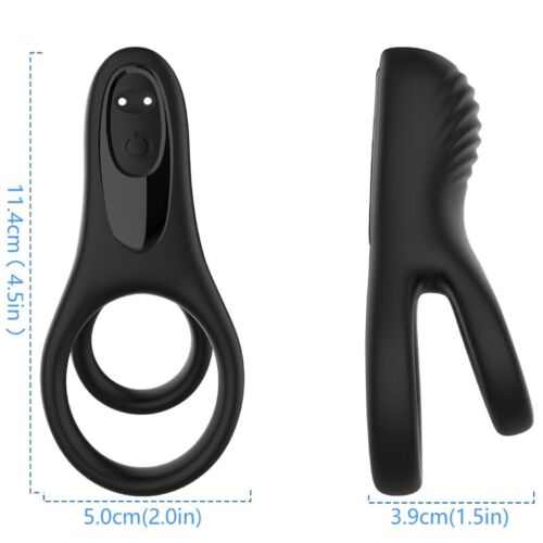 Obročasti vibrator ARMONY DOUBLE RING z 9 načini vibracije