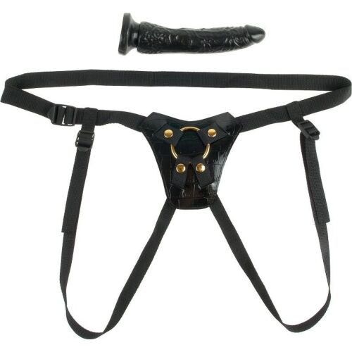 Pas FETISH FANTASY GOLD - DESIGNER STRAP-ON z mehko oblogo