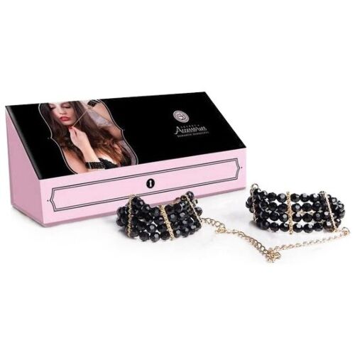 Lisice Secretplay z akrilnimi biseri in zlatim verigo