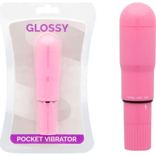 Vibrator GLOSSY Pocket z intenzivno vibracijo