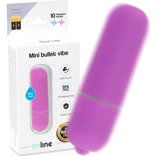 Vibrator ONLINE Mini Bala z 10 načini vibriranja