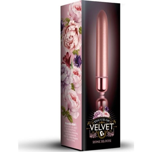 Vibrator ROCKS-OFF Touch of Velvet Rose Bloom s 10 hitrostmi