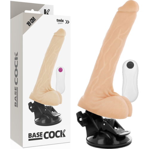 Vibrator BASECOCK 19 cm s daljinskim upravljalnikom