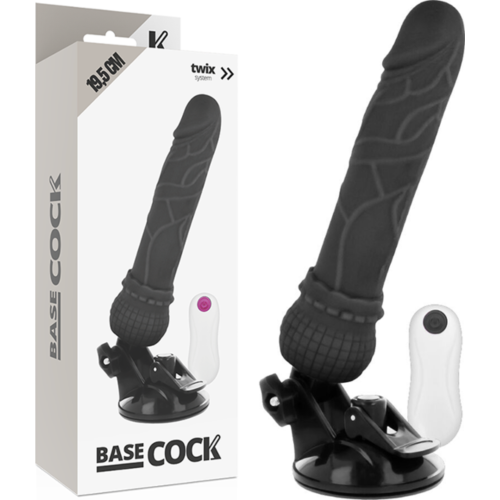 Vibrátor Basecock 19.5 cm z daljinskim upravljalnikom
