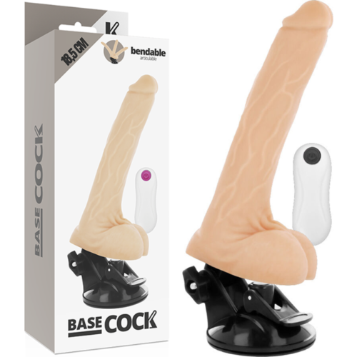 Vibrátor BASECOCK 18,5 cm z daljinskim upravljanjem