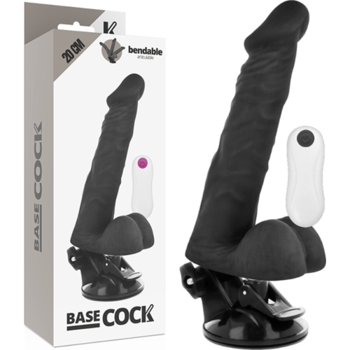 Vibrator Basecock 20 cm z daljinskim upravljanjem