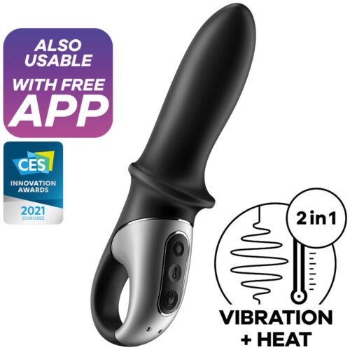 Analni vibrator Satisfyer Hot Passion s toploto in aplikacijo
