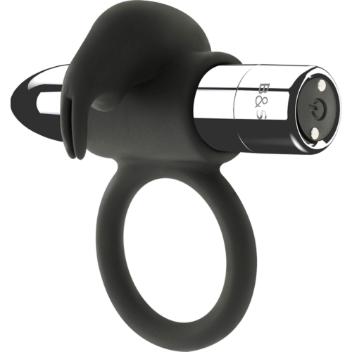 Polnljiv vibrirajoč obroček Black&Silver Burton