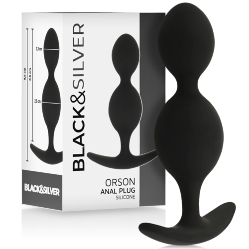 Analne kroglice BLACK&SILVER Orson z več izboklinami