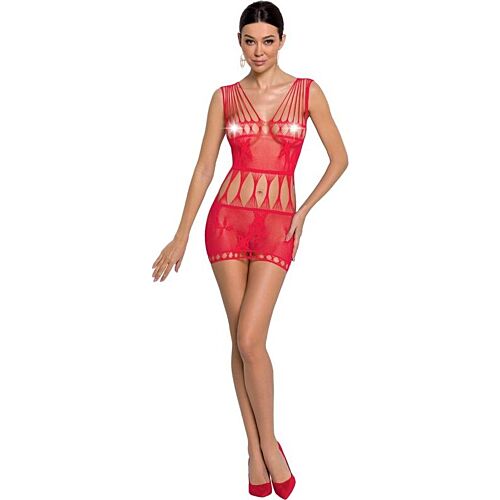 Bodystocking PASSION BS090 s čipko in prosojnostjo