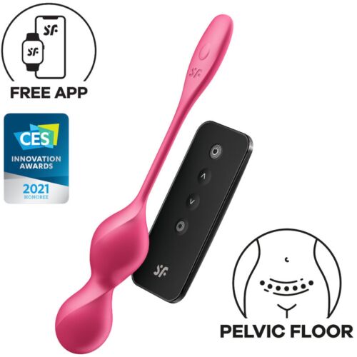 Vibracijske Kegelove Žogice SATISFYER Love Birds 2 z aplikacijo