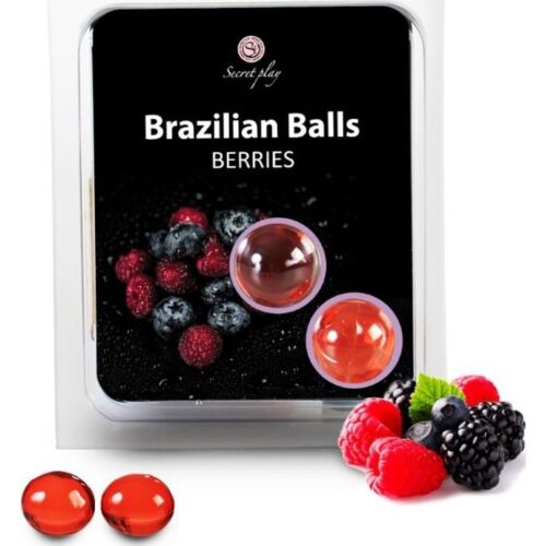 Bolas Brazilian Balls Secretplay z okusom jagodičevja