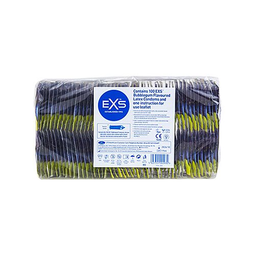 Kondomi Exs Bubblegum 100's z okusom čokolade