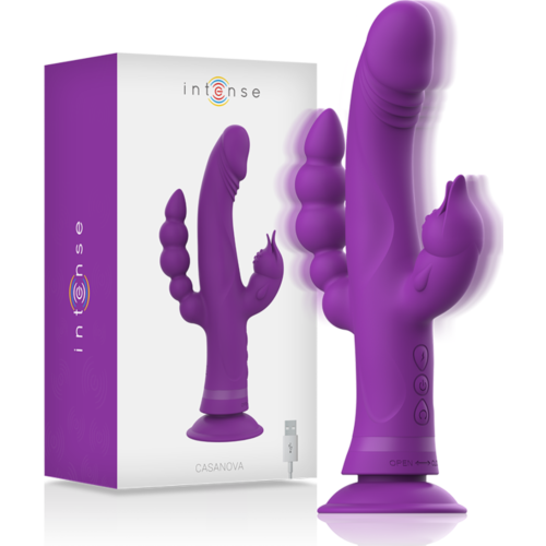 Vibrator Casanova z 3 motorji za dvojno stimulacijo