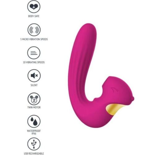 Vibrator XOCOON CELESTIAL LOVE VIBE z dvojno motorjem
