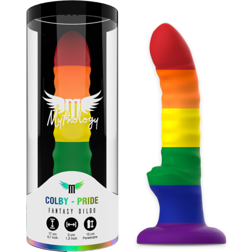 Dildo MYTHOLOGY Colby Pride - Prilagodljiv za Fantasy harness