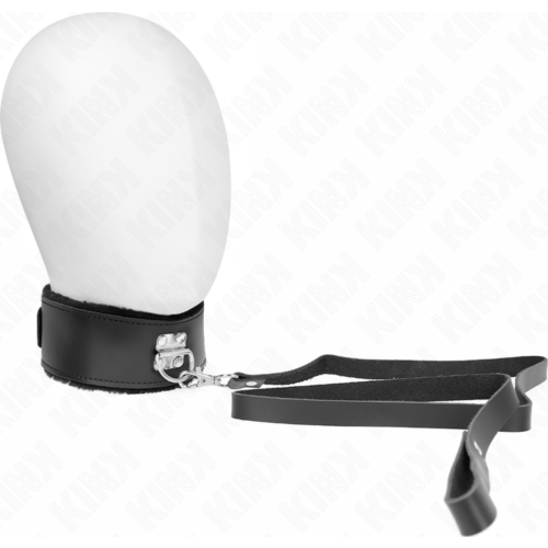 Ovratnica KINK z usnjenim pasom in nastavitvijo dolžine