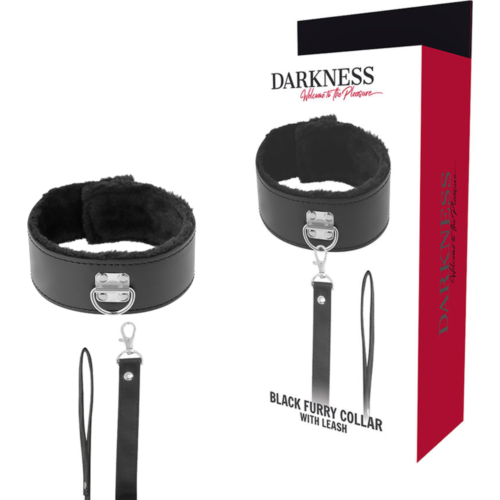 Collar Bondage Loviux Darkness s kovinsko verigo