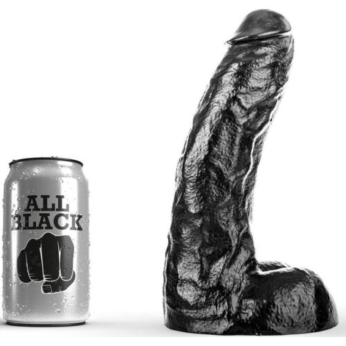 Dildo ALL BLACK Dong 25,5 cm | Firme in udobno