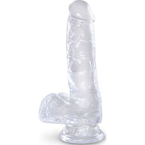 Dildo King Cock Clear 13.5 cm realističen