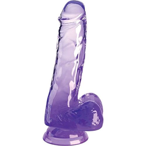 Dildo King Cock Clear 13.5 cm z nutriji