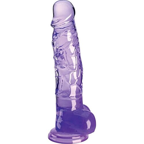 Dildo King Cock Clear 16.5 cm z testisom