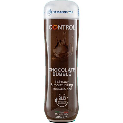 Gel za masažo Control Chocolate Bubble 200ml s kroglicami