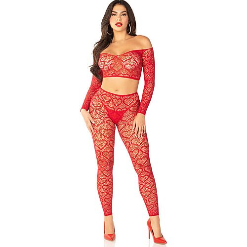 Seksi perilo Leg Avenue Crop Top in Nogavice