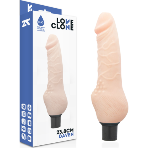 Vibrator Loveclone Daven 23.8 cm z samolubrikacijo