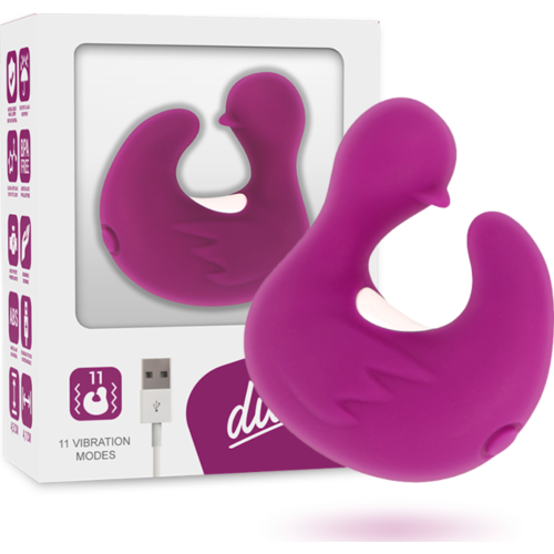 Vibrator COVERME Ducky z močnimi načini vibracije