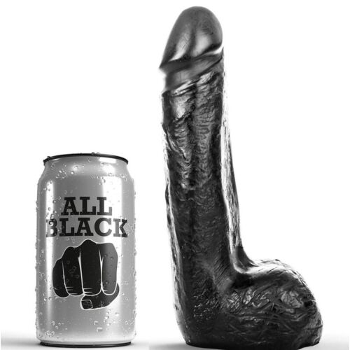 Dildo All Black 20 cm s pol-realističnim videzom