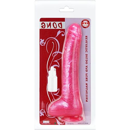 Dildo BAILE z realističnim videzom in sesalno skodelico